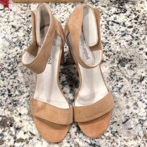 Jeffery Campbell nude chunky heels